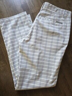 Hollas White Plaid Performance Pants